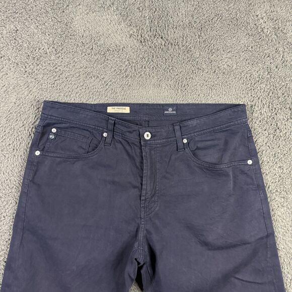 AG Adriano Goldschmied Pants Mens 34x34 Blue Protege Straight Leg Chino Preppy - Picture 2 of 16